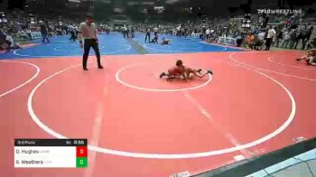 60 lbs 3rd Place - Dallas Lane Hughes, Morris Eagles Wrestling Club vs Skyler Weathers, Hinton