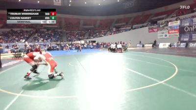 5A Boys 126 lbs Semifinal - Colton Hankey, Crescent Valley Boys vs Truman Winningham, Thurston Boys