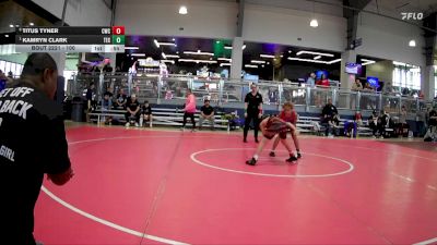 100 lbs 2nd Place Match - Kamryn Clark, Texas vs Titus Tyner, Cardinal Wrestling Club