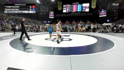 113 lbs Champ. Rd Of 128 - Camm Colgate, CA vs Mason Mitchell, OK