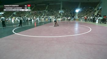 1-5A 152 3rd Place Match - Kourtney Claybrook, Dadeville High School vs Kaiteelyn Dempsey, Tallassee