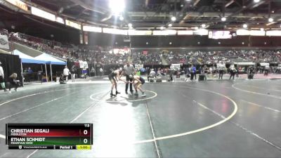 113 lbs Cons. Round 2 - Ethan Schmidt, Mountain View vs Christian Segali, Middleton