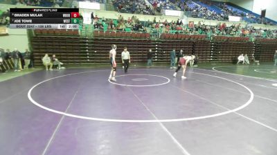 138 lbs Consi Of 8 #2 - Braden Mulak, Woodruff vs Joe Towe, West-Oak