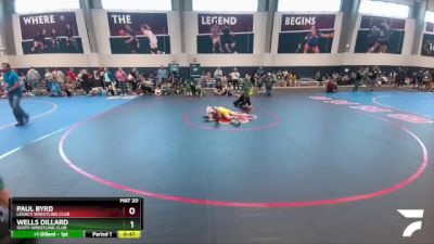 85 lbs Cons. Round 3 - Paul Byrd, Legacy Wrestling Club vs Wells Dillard, Scots Wrestling Club