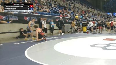132 lbs Quarters - Weston Baumgartner, Maryland vs Kade Mustin, New York