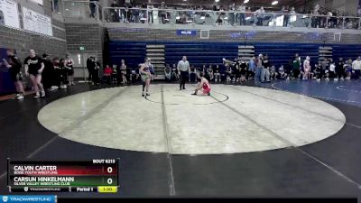 106 lbs Quarterfinal - Carsun Hinkelmann, Silver Valley Wrestling Club vs Calvin Carter, Boise Youth Wrestling