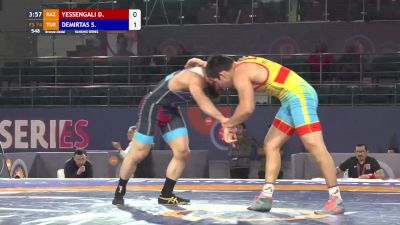 74 kgs Bronze - Darkhan Yessengali (KAZ) vs Soner Demirtas (TUR)