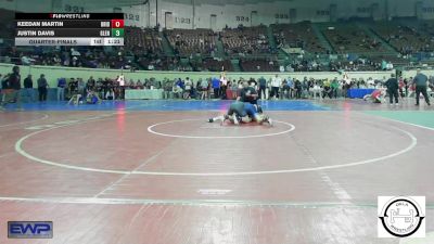 108 lbs Quarterfinal - Keedan Martin, Bridge Creek Wrestling vs Justin Davis, Glenpool JH