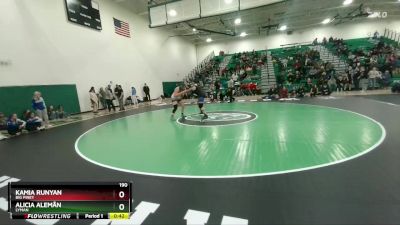 190 lbs 3rd Place Match - Kamia Runyan, Big Piney vs Alicia Alemãn, Lyman