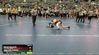 91 lbs Semifinal - Zolah Williams, Team Grind House vs Brielynn Jackson, LAWRENCE ELITE