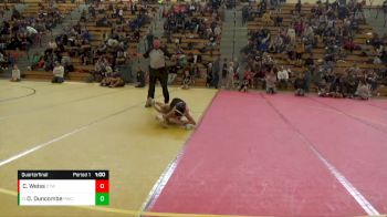 85 lbs Quarterfinal - Odin Duncombe, Pinnacle Wrestling Club vs Corbyn Weiss, Crass Trained Wrestling