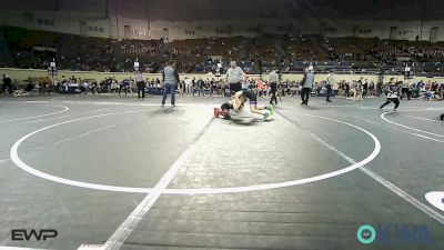 85 lbs Consi Of 4 - Skyler Weathers, Hinton Takedown Club vs Derreck Flud, Checotah Matcats