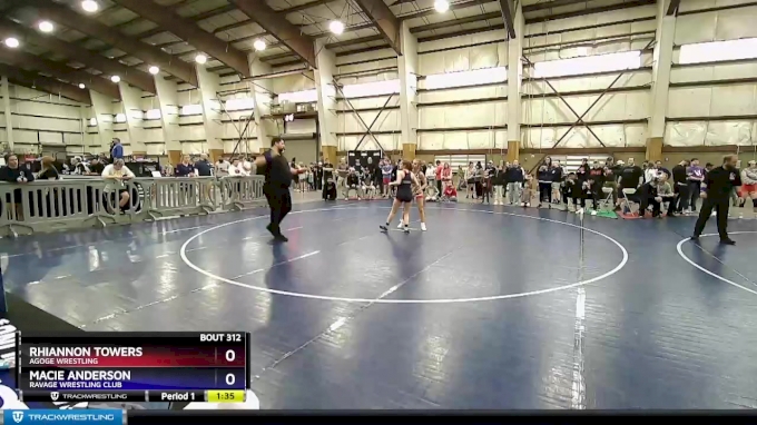 106 lbs Cons. Semi - Rhiannon Towers, Agoge Wrestling vs Macie Anderson ...