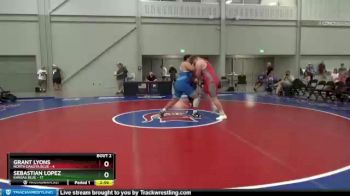 285 lbs Quarterfinals (8 Team) - Grant Lyons, North Dakota Blue vs Sebastian Lopez, Kansas Blue