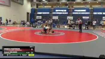 141 lbs 1st Place Match - Angelo Martinoni, CA State University Bakersfield vs Isaiah Delgado, Unattached