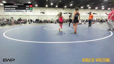 90 lbs Rr Rnd 5 - Cadence Grulla, Storm Wrestling Center vs Nevaeh Davis, Mojo 7-12