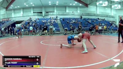 106 lbs Cons. Round 3 - Hudson Randall, OH vs Tyler Perry, IL