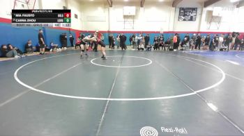 Girls 155 lbs Champ. Round 1 - Mia Fausto, Hollister Girls vs Carna Zhou, Lowell&nbsp;Girls