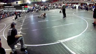 45 lbs Champ. Round 2 - Luke Thompson, Nebraska Wrestling Academy vs Jaxon Garcia, Chadron Junior Wrestling Club