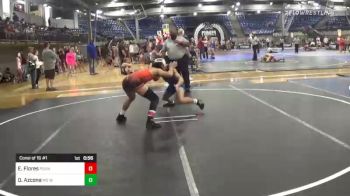 120 lbs Consi Of 16 #1 - Elijah Flores, Pounders WC vs DruÕ Azcona, Mo West