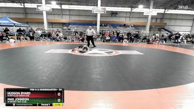 50 lbs Champ. Round 1 - Hudson Byard, Kuna Klub Wrestling vs Max Johnson, Hi Desert Mat Club