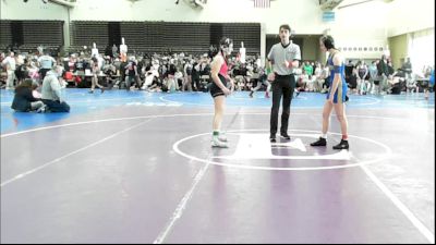 130 lbs Rr Rnd 2 - Ray Clark, Triumph Trained - Girls vs Ella Henckel, NewWhale Purple - Girls