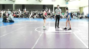 130 lbs Rr Rnd 2 - Ray Clark, Triumph Trained - Girls vs Ella Henckel, NewWhale Purple - Girls