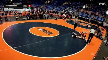 125 lbs 1st Place Match - Sophie Bowers, Vandalia vs Elise Burkut, Wheeling