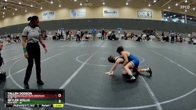 76 lbs Quarterfinal - Skyler Hollis, New Kent vs Tallen Dodson, Shenandoah Valley Elite Wrestling Club