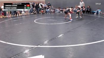 113 lbs Quarterfinal - Marley Eldred, Grizzly Wrestling Club vs Janessa Lozano, 208 Spartan WC