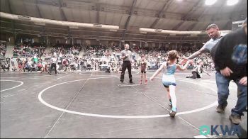 52 lbs Round Of 16 - Maverick Meadows, Tuttle Wrestling vs Kynley Johnson, Division Bell Wrestling