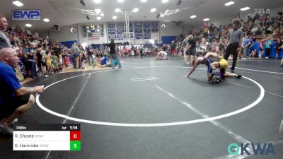 119 lbs Rr Rnd 1 - Rogan Choate, Hennessey Takedown Club vs Gavin Harkrider, Midwest City Bombers Youth Wrestling Club