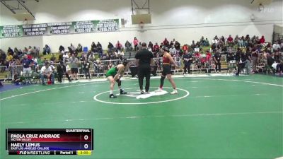 124 lbs Quarterfinal - Paola Cruz Andrade, Victor Valley vs Haely Lemus, East Los Angeles College