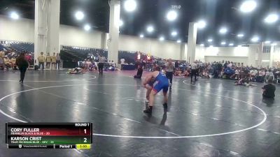 165 lbs Round 1 (6 Team) - Cory Fuller, Franklin Black & Blue vs Karson Crist, Team Michigan Blue - DEV