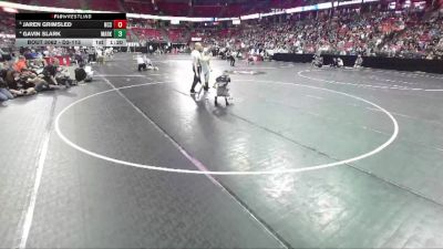 D3-113 lbs Quarterfinal - Gavin Slark, Markesan vs Jaren Grimsled, North Crawford/Seneca