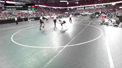 D1-157 lbs Champ. Round 1 - Johnathan Krager, Chippewa Falls vs Caleb Cady, Pewaukee