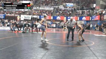 A - 126 lbs Cons. Round 1 - Landon Franck, Sidney / Fairview vs Trenton York, Columbia Falls