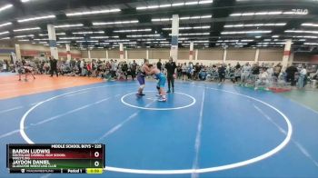 225 lbs Round 2 - Baron Ludwig, Southlake Carroll High School Wrestling vs Jaydon Daniel, Gladiator Wrestling Club