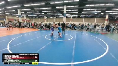 225 lbs Round 2 - Baron Ludwig, Southlake Carroll High School Wrestling vs Jaydon Daniel, Gladiator Wrestling Club