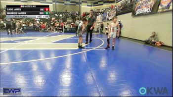 61 lbs 5th Place - Case James, Cowboy Wrestling Club vs Maddox Harris, Rough Riders
