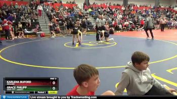 115 B Semifinal - Grace Philipp, Iowa City, Liberty vs Karlena Buford, Midland