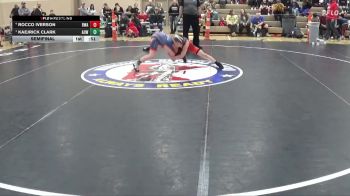 90 lbs Semifinal - Kaejrick Clark, American Outlaws Wrestling vs Rocco Iverson, Blaine Wrestling Association