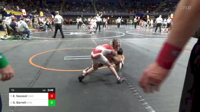 70 lbs Quarterfinal - Ella Saussol, Canon McMillan vs Sophia Barrett ...