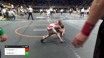 70 lbs Quarterfinal - Ella Saussol, Canon McMillan vs Sophia Barrett, Athens