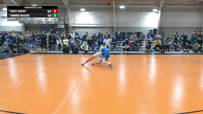 157 lbs 1st Place Match - Jimmie Bailes, Glenville State vs Nico Taddy, West Liberty