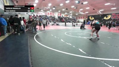 155 lbs Quarterfinal - Natalia Righellis, Olympian vs Eva Garcia, Marina