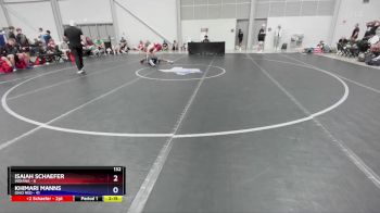 132 lbs Placement Matches (16 Team) - Isaiah Schaefer, Indiana vs Khimari Manns, Ohio Red