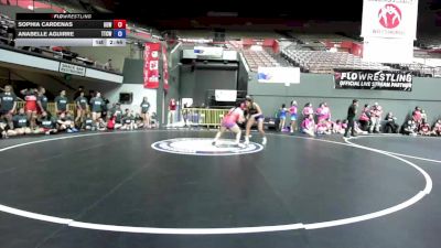 140 lbs Sophia Cardenas, IEWA - Inland Empire Wrestling Association vs Anabelle Aguirre, TCWA - Tri-Counties Wrestling Association