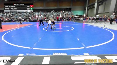 52 lbs Consi Of 4 - Paul Flores, Cory Clark Wrestling vs David J Villa III, Southwest Stallions WC