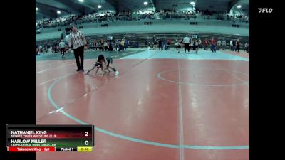 55A Champ. Round 1 - Nathaniel King, Monett Youth Wrestling Club vs Harlow Miller, Team Central Wrestling Club